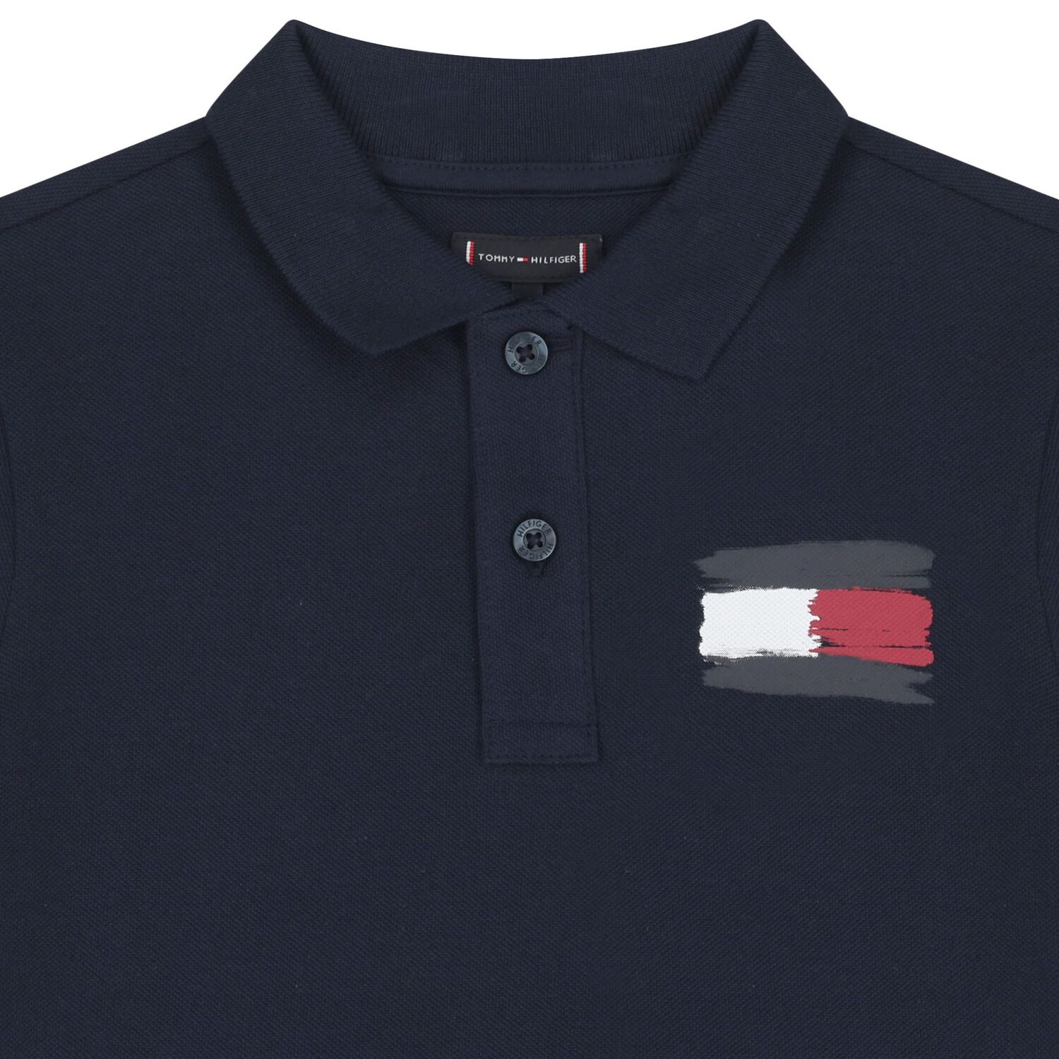 Boys Navy Blue Logo Polo Shirt, 1, hi-res