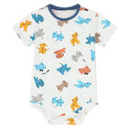 طقم بدلة أولاد رياضية باللون الأزرق والأبيض (3 قطع), 1, hi-res