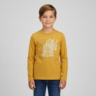 Boys Yellow Dinosaur Long Sleeve Top, 2, hi-res