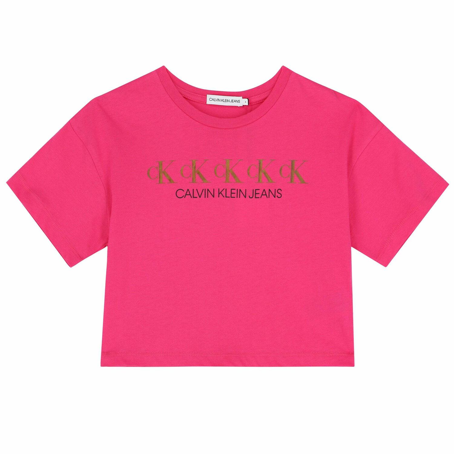 Girls Pink Logo T-Shirt, 1, hi-res image number null