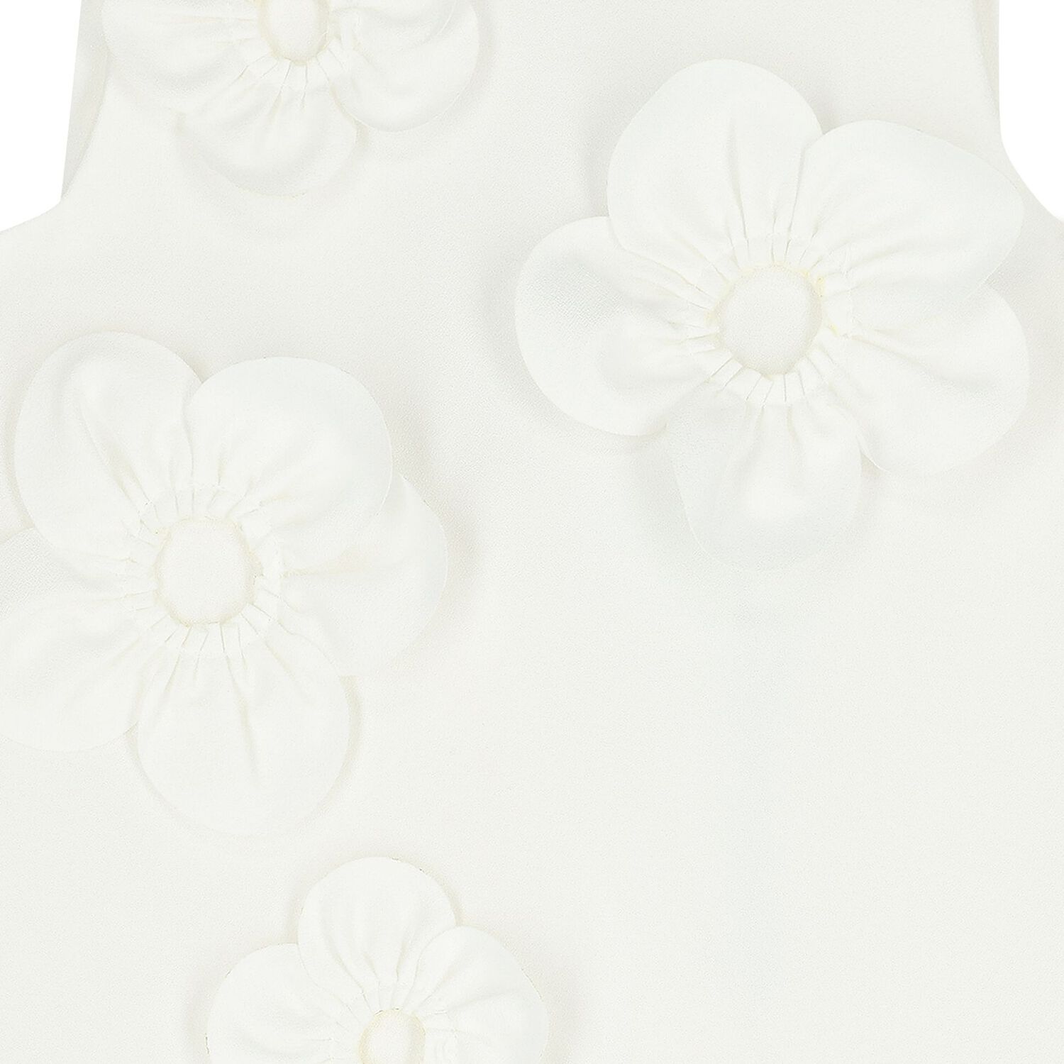 Girls White Floral Dress, 1, hi-res
