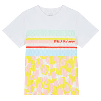 Girls White Logo T-Shirt