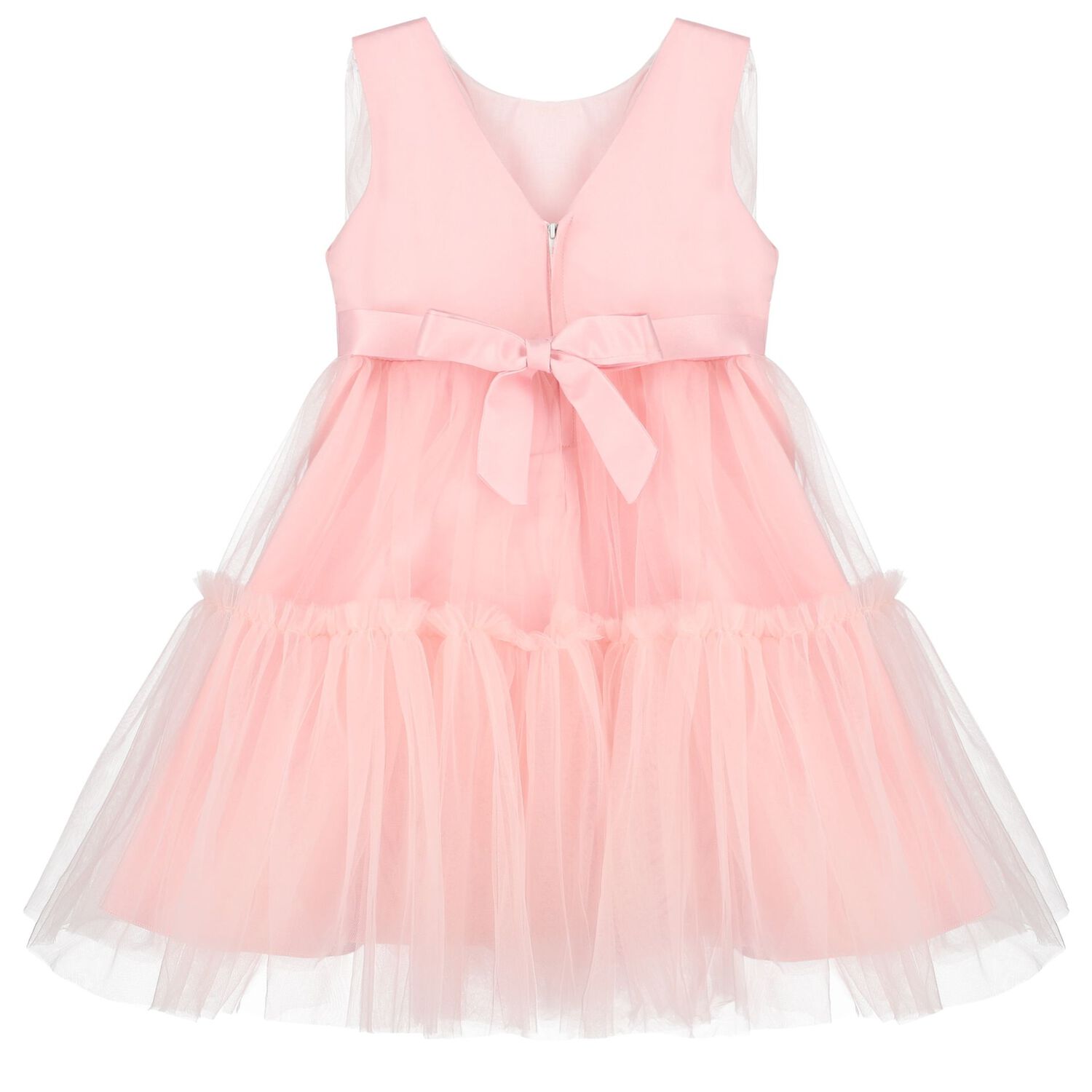 Girls Pink Tulle Dress Set, 1, hi-res image number null