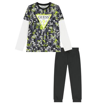 Boys Grey Logo Tracksuit