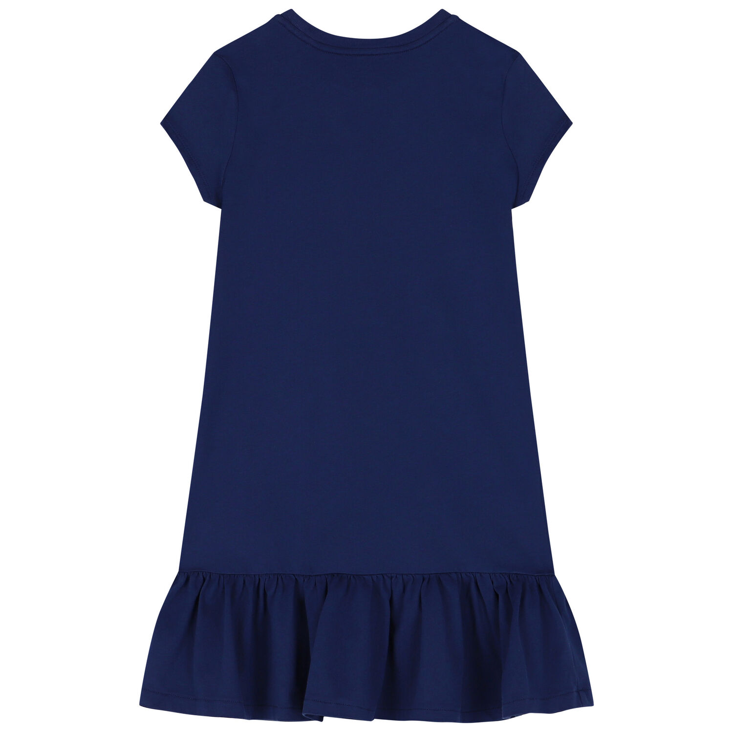 Girls Navy Polo Bear Dress, 1, hi-res