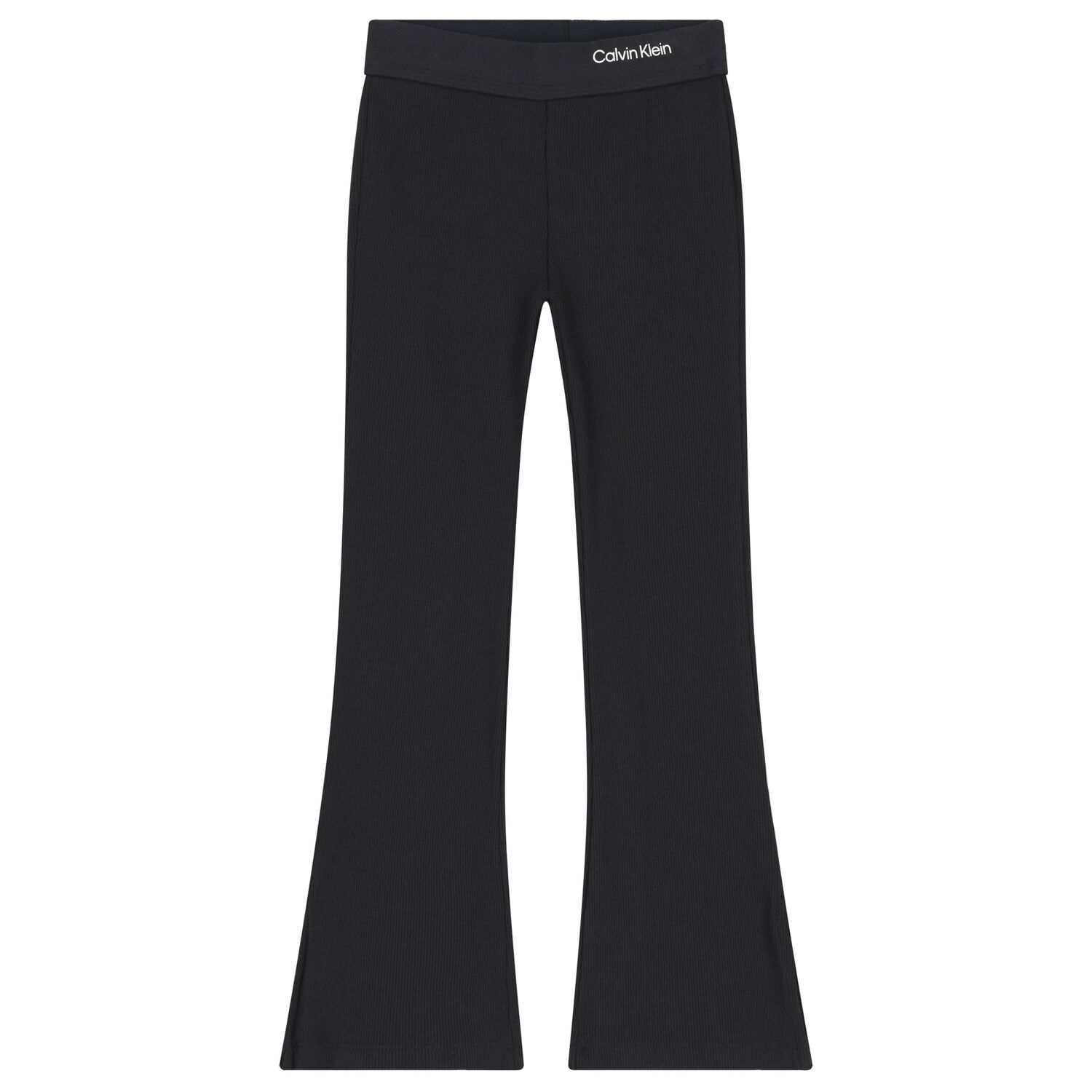 ليجينز بنات مضلع بالشعار باللون الاسود , 1, hi-res