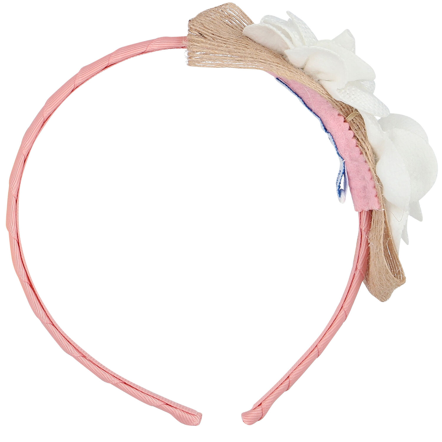 طوق شعر بنات باللون الوردي, 1, hi-res