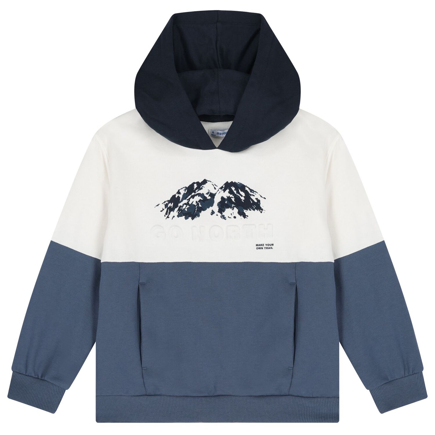 Boys Ivory & Blue Tracksuit, 1, hi-res image number null