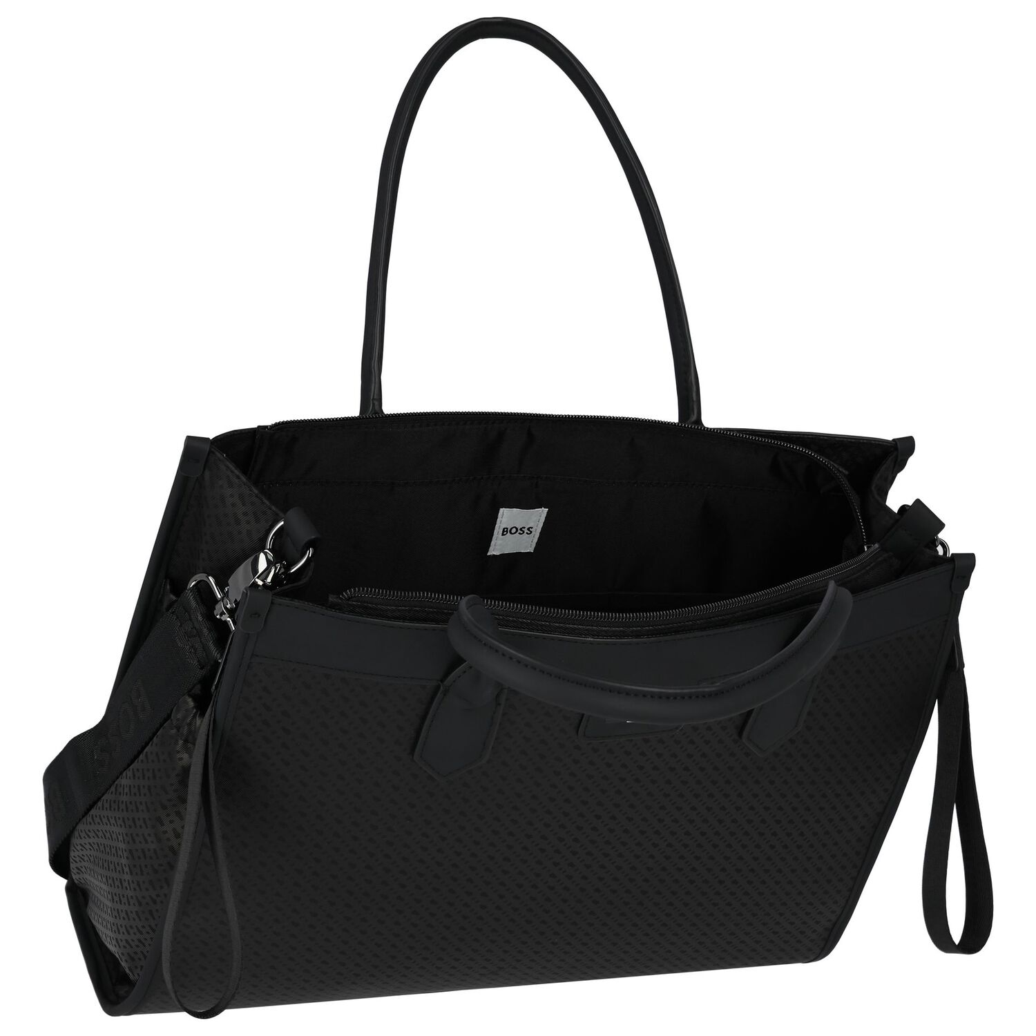 شنطة مواليد بالشعار باللون الأسود للأطفال , 1, hi-res image number null