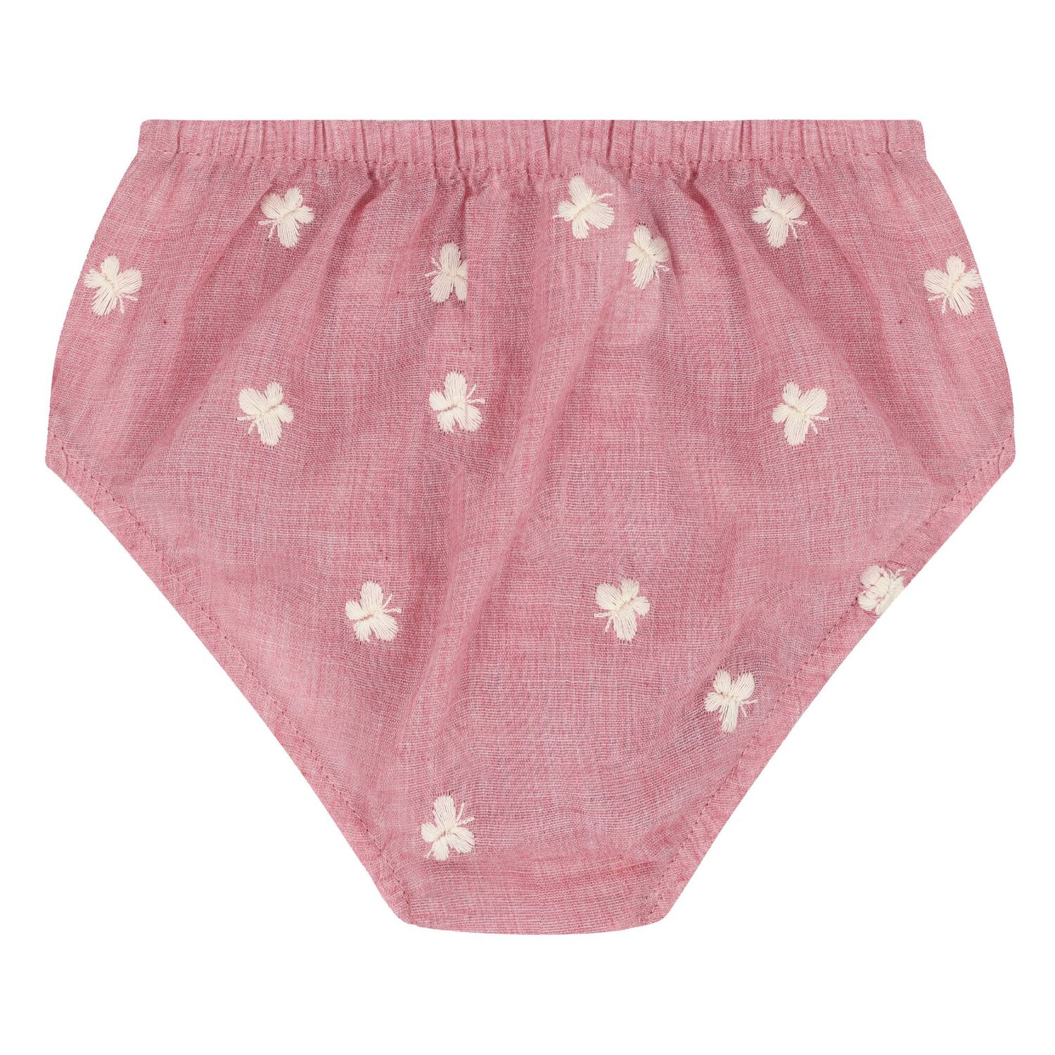 Baby Girls Red Floral Embroidered Dress Set, 2, hi-res