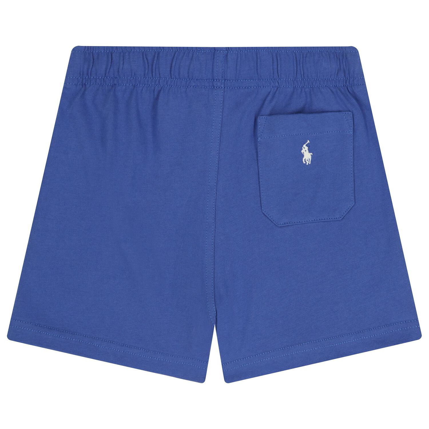 Boys Blue Logo Shorts, 1, hi-res