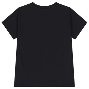 Black Teddy Bear Logo T-Shirt