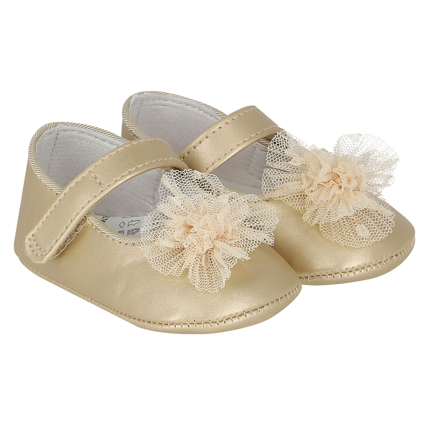 حذاء باللون الذهبى للبنات, 1, hi-res image number null