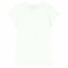 Girls White & Pink Logo T-Shirt, 2, hi-res