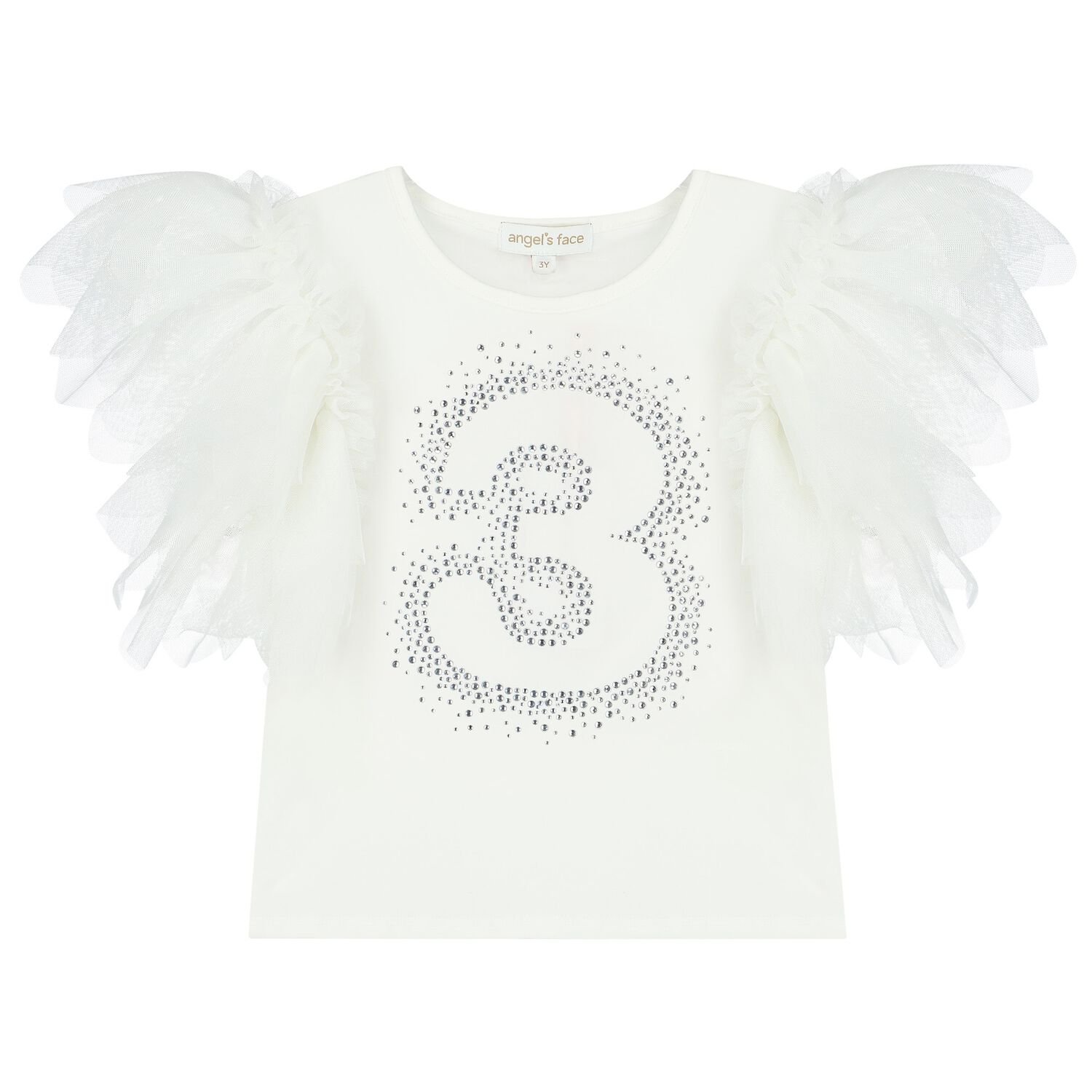 Girls White 3rd Birthday T-Shirt, 7, hi-res