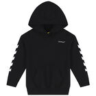 توب هودي بالشعار باللون الأسود, 1, hi-res