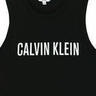 Girls Black Logo Dress, 1, hi-res