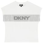 Girls White Logo T-Shirt, 2, hi-res