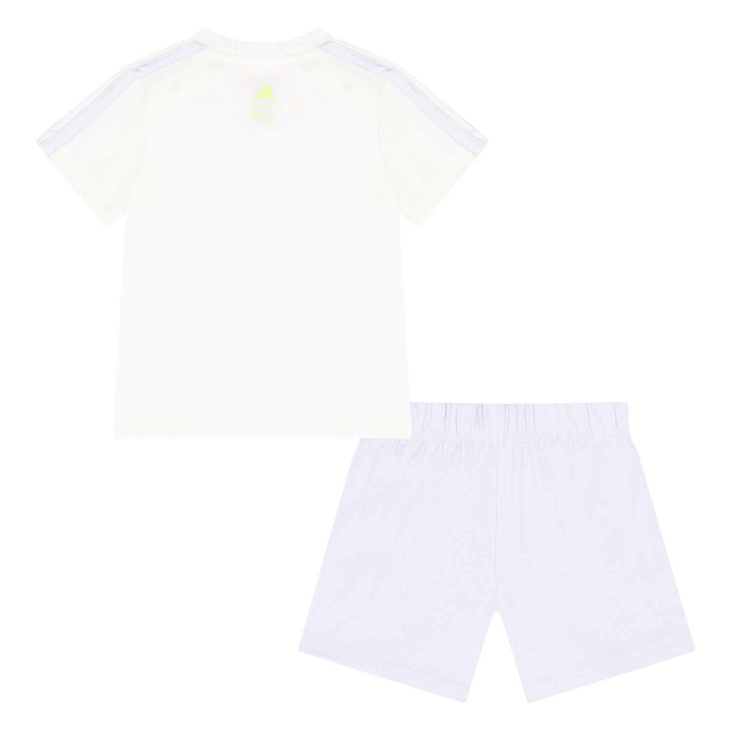 Younger Girls White & Lilac Moana Disney Shorts Set, 1, hi-res