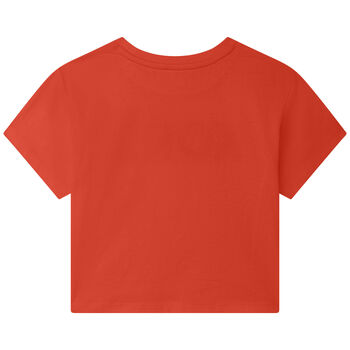 Girls Orange Logo T-Shirt