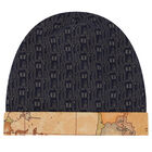 قبعة بالشعار باللون الكحلي للأولاد , 1, hi-res