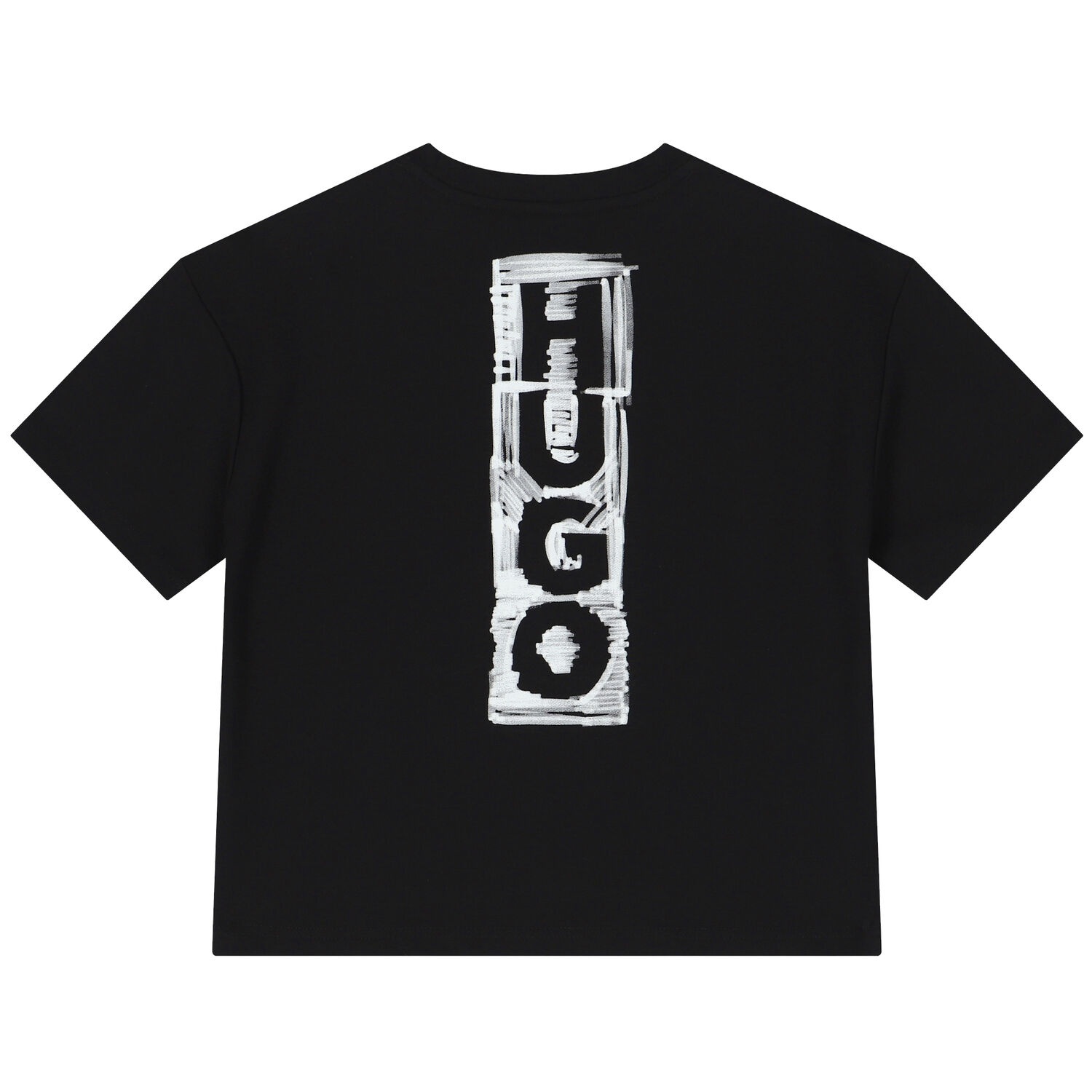 Boys Black Logo Oversized T-Shirt, 3, hi-res