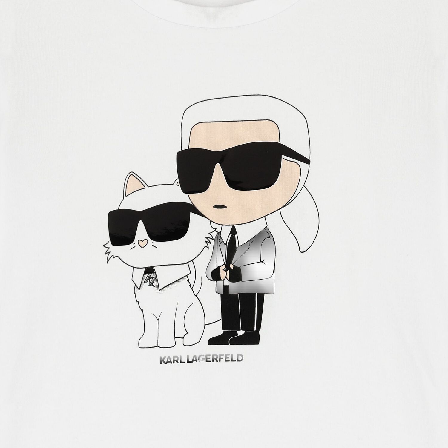 Girls White Ikonik Logo Long Sleeve Top, 2, hi-res image number null