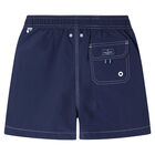 Boys Navy Nylon Swim Shorts, 1, hi-res