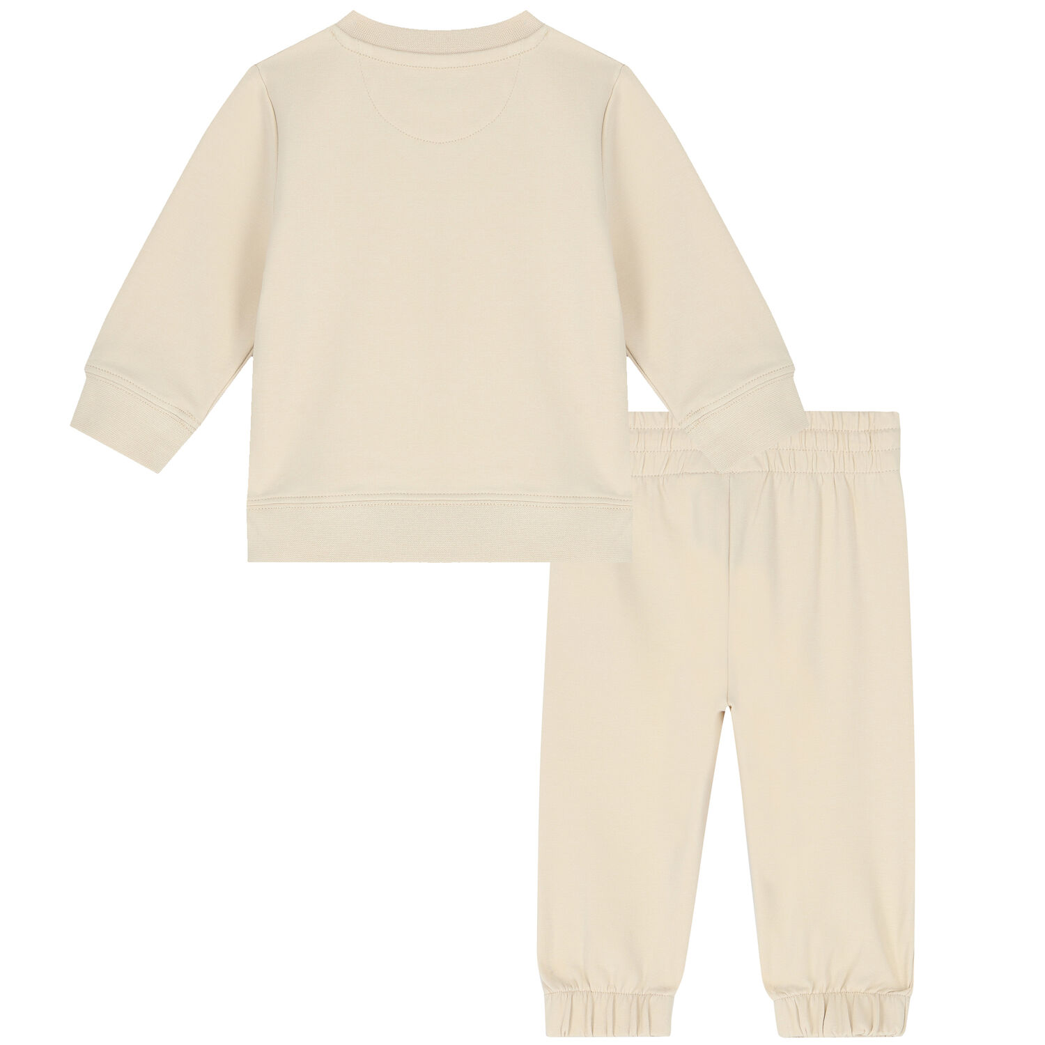 Baby Boys Beige Logo Tracksuit, 1, hi-res