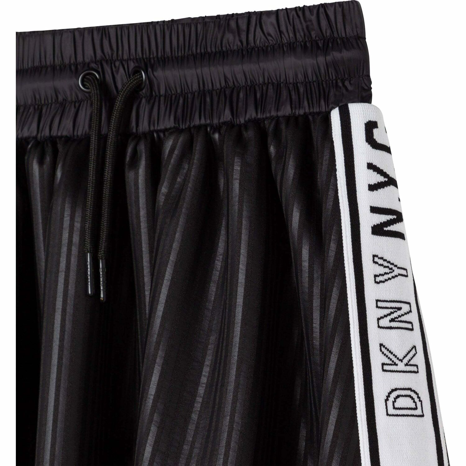 Girls Black Logo Skirt, 1, hi-res