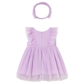 Younger Girls Lilac Tulle Dress Set