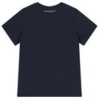 Boys Navy Blue Logo T-Shirt, 1, hi-res