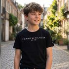Boys Black Logo T-Shirt, 1, hi-res