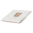 بطانية بطبعة تيدي باللون العاجي والبيج, 1, hi-res