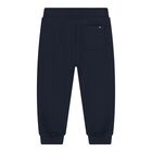 Baby Boys White, Red & Navy Blue Joggers, 1, hi-res