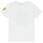 Boys White Logo T-Shirt, 2, hi-res