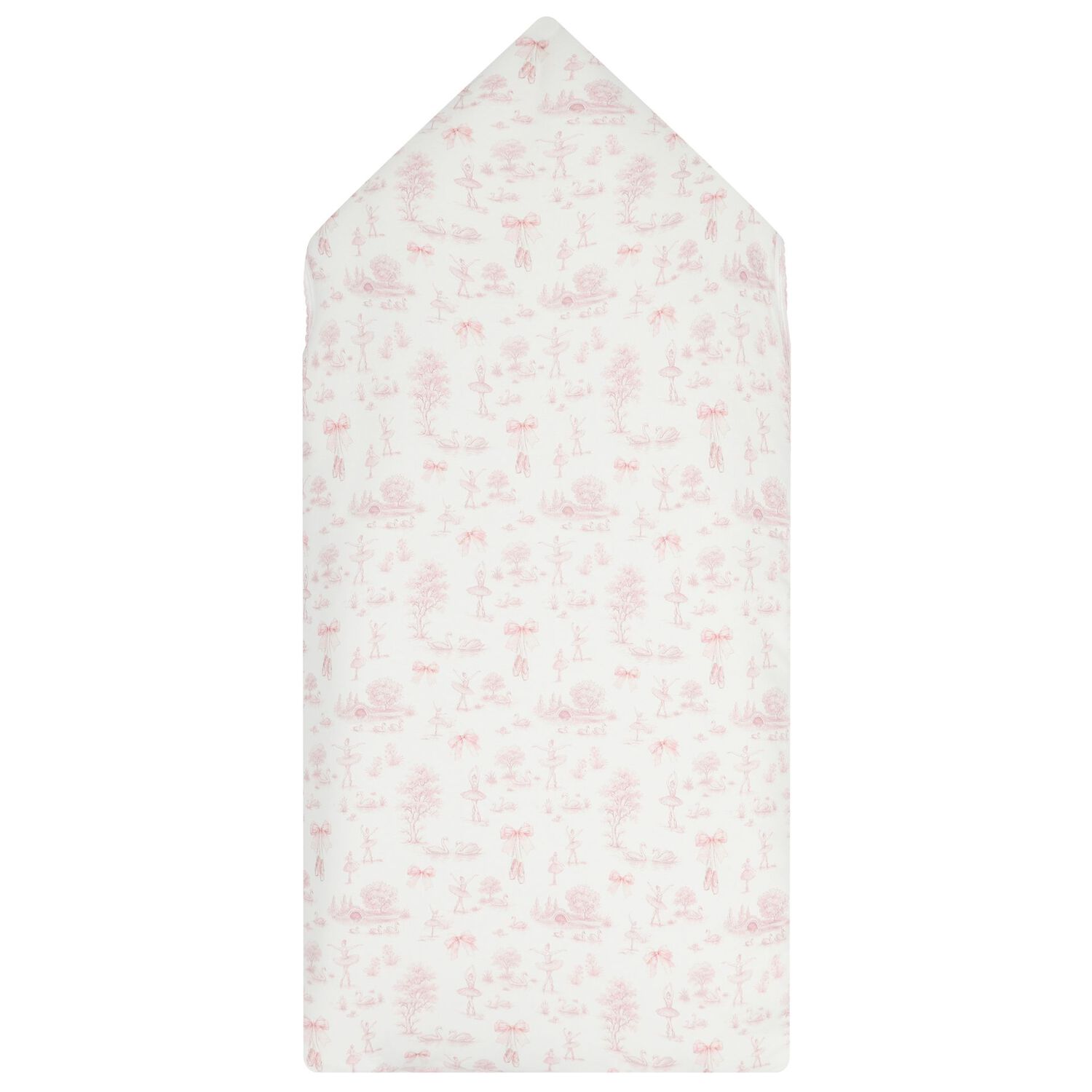 Baby Girls White & Pink Swan Nest, 1, hi-res