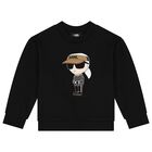Boys Black Ikonik Sweatshirt, 1, hi-res