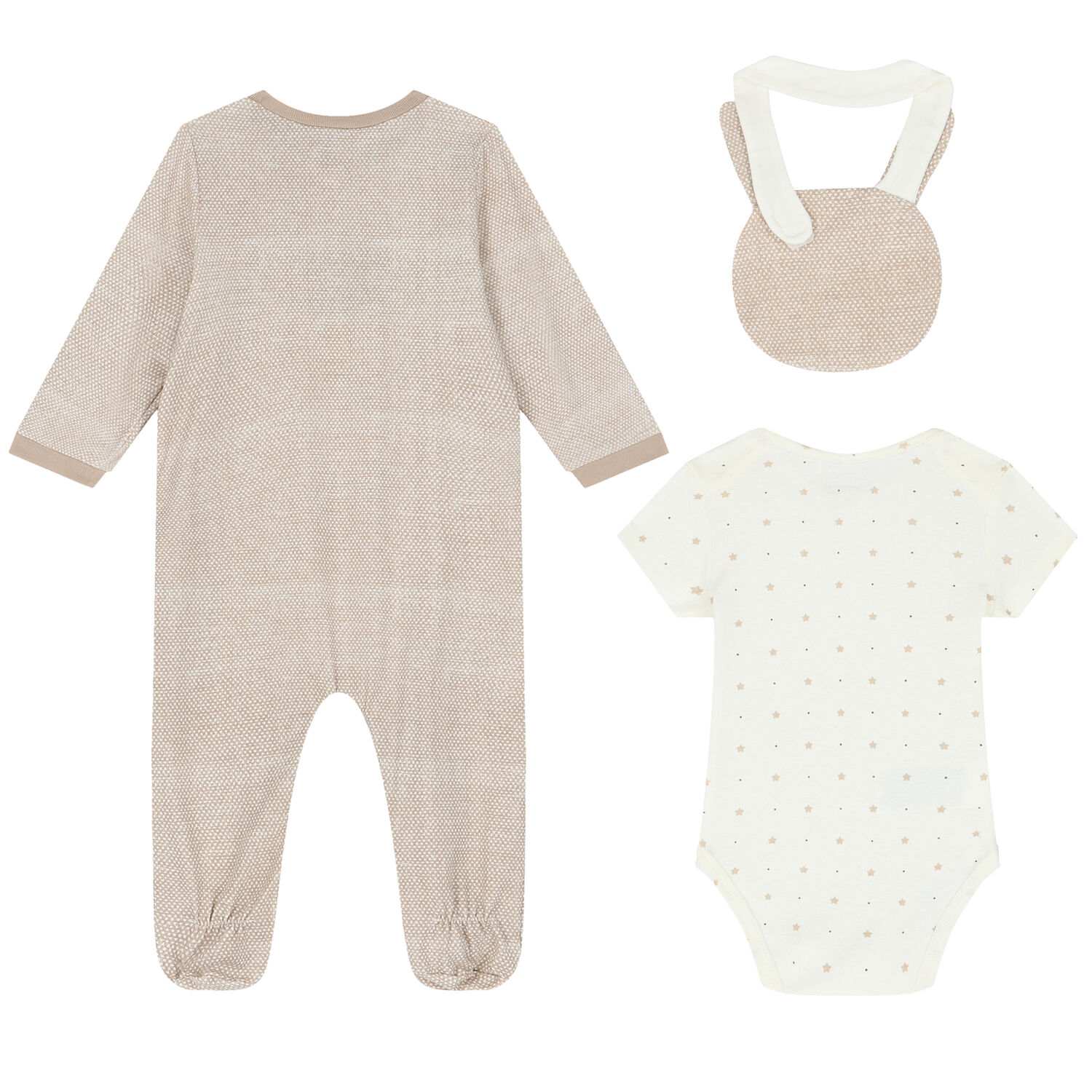 طقم أفرول وبودى سوت ومريلة باللون العاجى, 2, hi-res