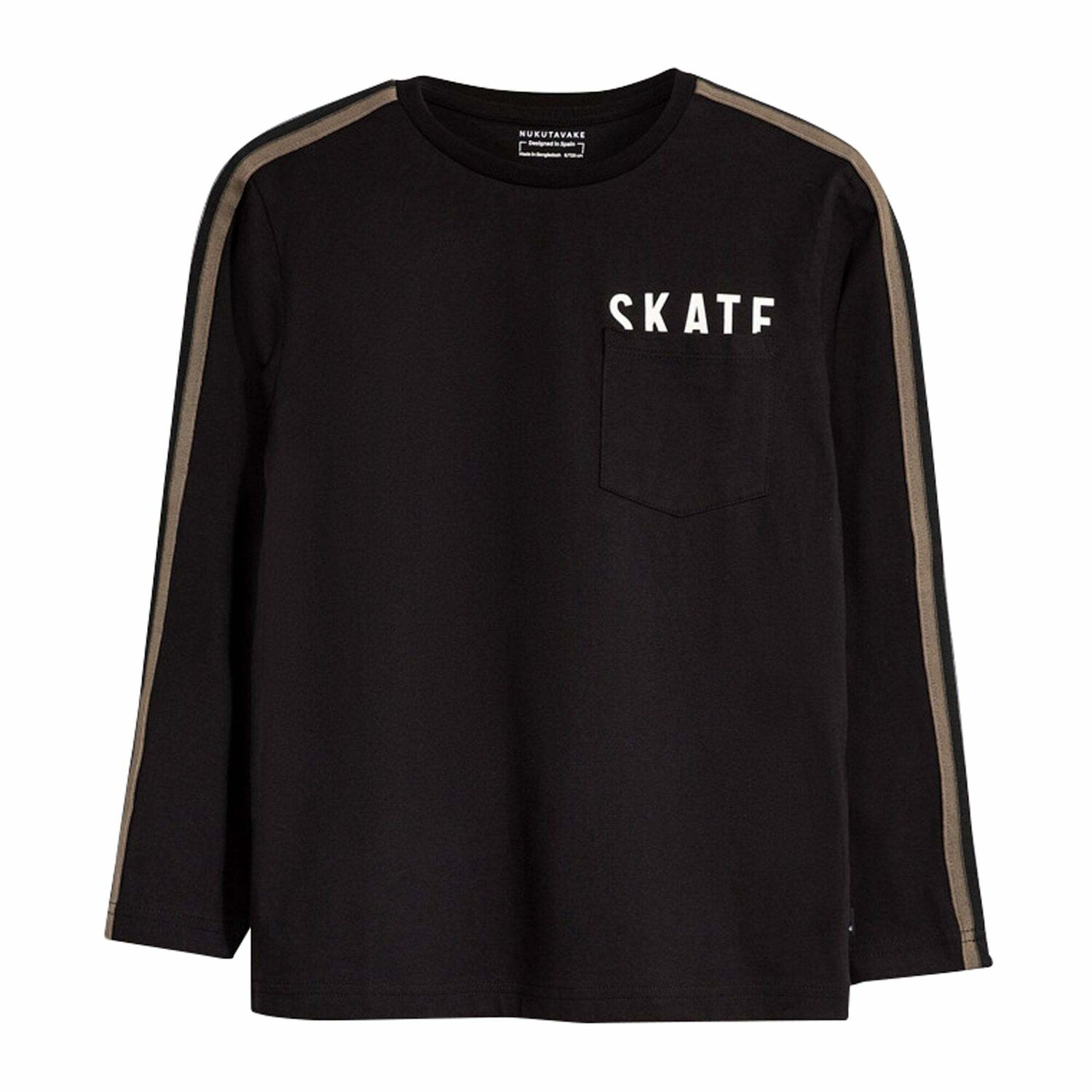 Boys Black Top, 1, hi-res