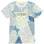 تيشيرت أولاد بالشعار متعدد الألوان, 1, hi-res