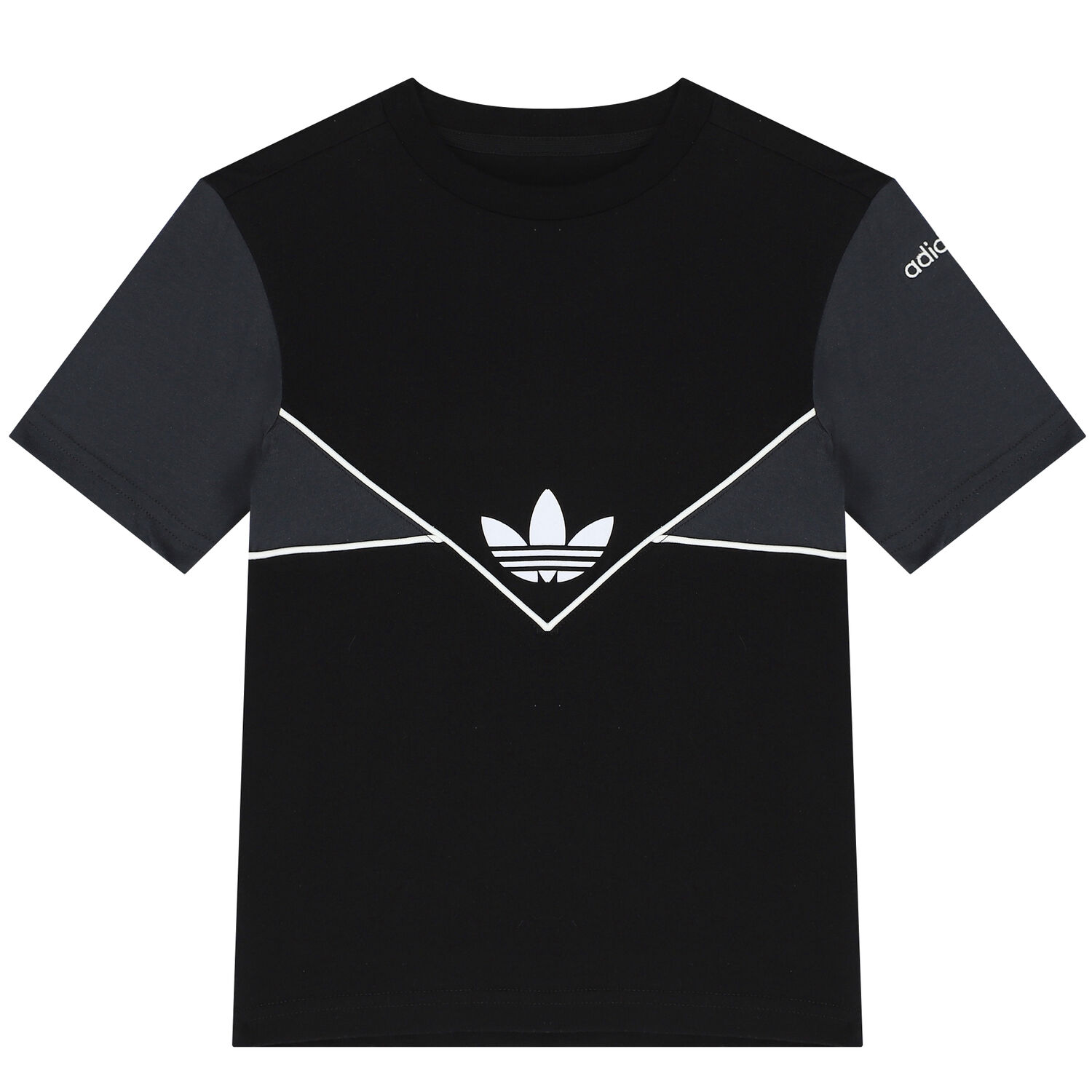 طقم شورت بالشعار باللون الاسود, 1, hi-res