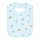 Baby Boys Blue Printed Bib, 1, hi-res