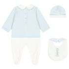 Baby Boys Blue & White Babygrow Gift Set, 1, hi-res