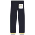 Boys Navy Blue & White Logo Tracksuit, 1, hi-res