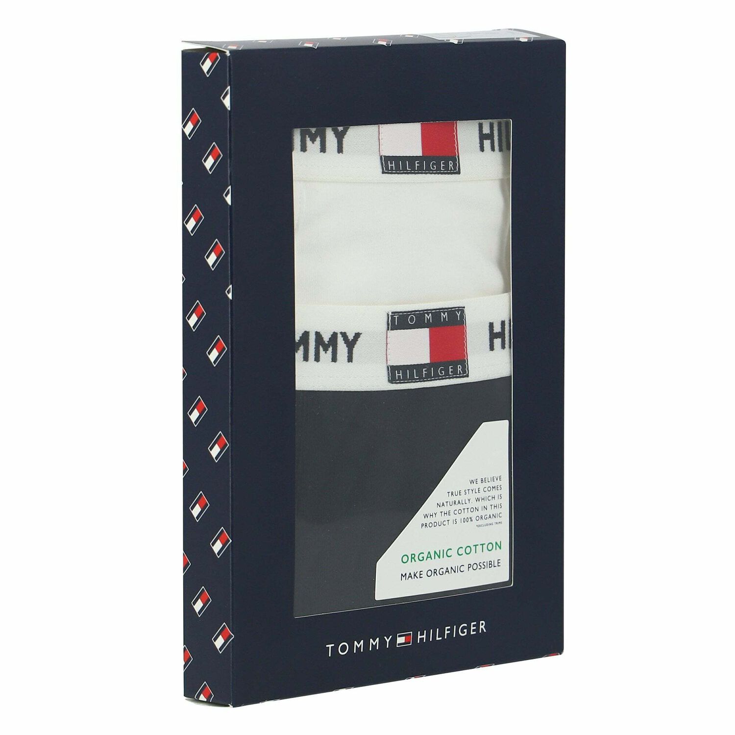 Boys White & Navy Boxer Shorts, 1, hi-res