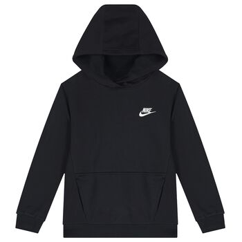 Black Logo Hooded Top