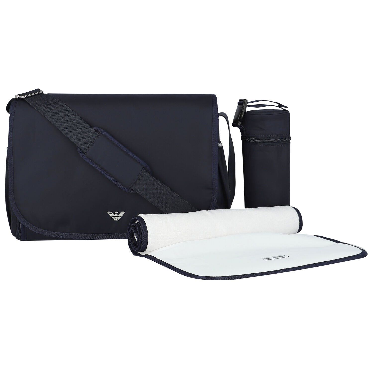 Navy Blue Logo Baby Changing Bag, 5, hi-res