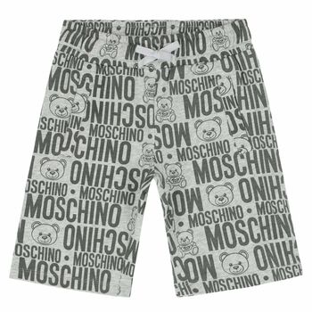 Boys Grey Logo Shorts