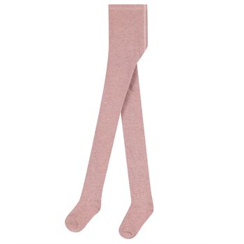 Girls Pink Embellished Tights